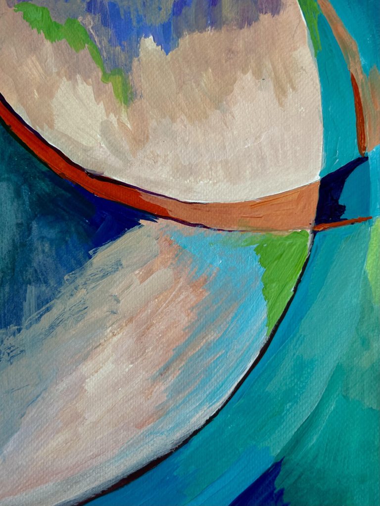 W2505B: Abstract Painting (Cruciform Composition)
